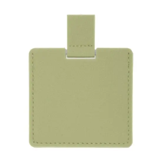 Unique Bargains Durable Square Makeup Mirror 1 Pc Light Pink image {10}