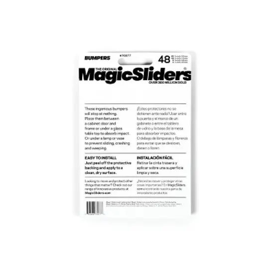 Magic Sliders 48pc Clear Adhesives Bumper Value Pack image {1}
