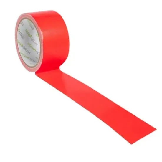 Simply Genius Art & Craft Duct Tape Heavy Duty - Craft Supplies for Adults,1.8 in x 10 yards, Colorful Tape for DIY (Red, Single roll) image {2}