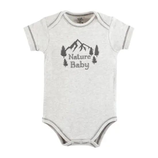 Touched by Nature Baby Organic Cotton Bodysuits, Planet Based image {5}