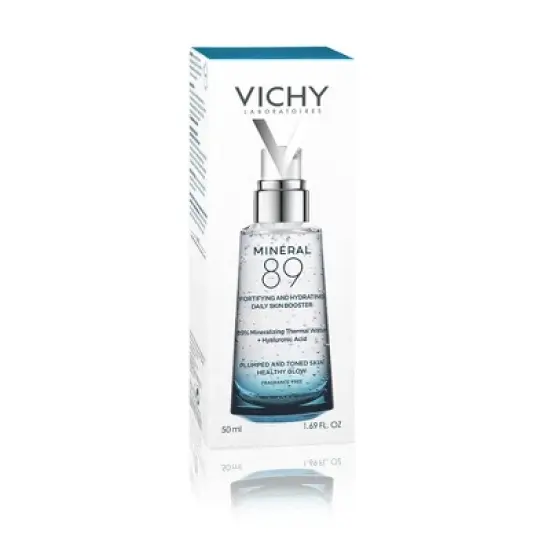 Vichy Mineral 89 Fortifying and Hydrating Daily Skin Booster, Face Serum with Hyaluronic Acid - 1.69 fl oz image {2}