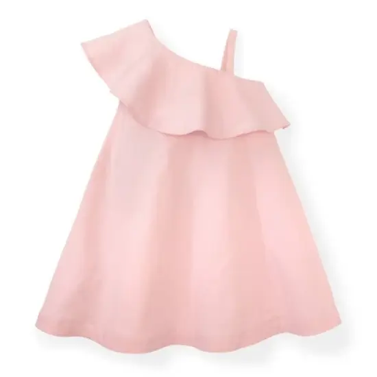 Hope & Henry Girls' One Shoulder Flounce Dress, Toddler image {5}