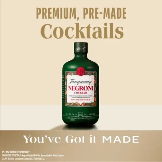 Tanqueray Ready To Drink Negroni Cocktail - 375ml Bottle image {2}