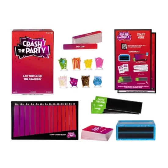 Moose Games Crash the Party Game: Social Skills Focus, 3-8 Players, 20-40 Minute Play, Includes Cards image {9}