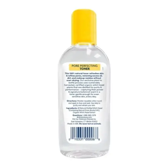 Dickinson's Original Witch Hazel Pore Perfecting 100% Natural Toner - 3.3 fl oz image {1}
