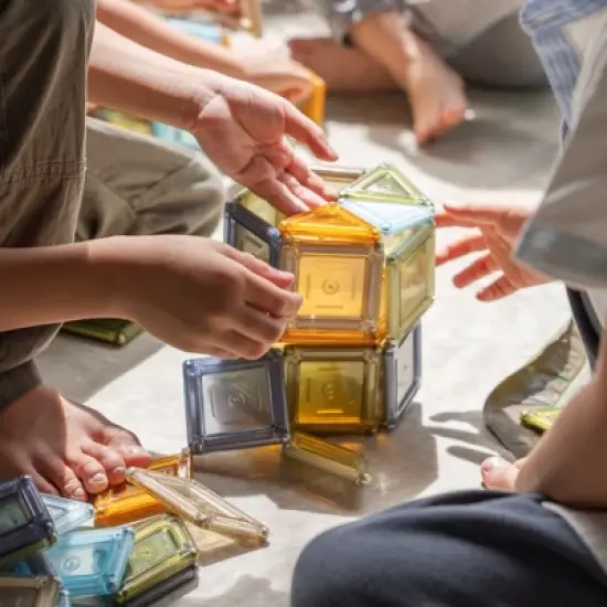 Guidecraft PowerClix Solids Natural, 70 Pieces image {3}