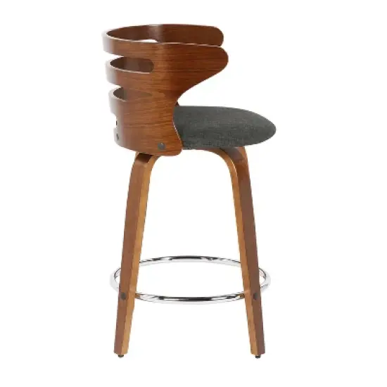 Set of 2 Cosini Upholstered Counter Height Barstools - Lumisource image {2}