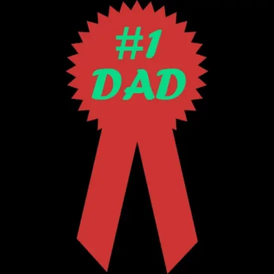 Men's Design By Humans #1 DAD Ribbon By Tank Top image {1}