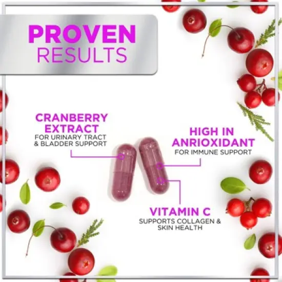 Cranberry Extract Pills 25000mg + Vitamin C Extra Strength Urinary Tract Support - 60 Capsules;120 Capsules image {4}
