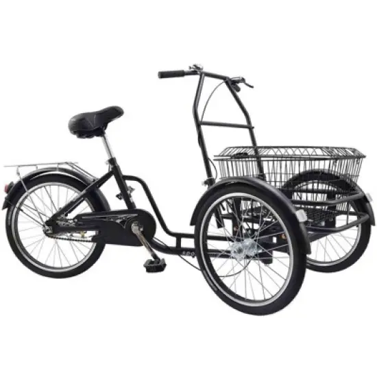 Topteng 20" Tricycle Shopping Three Wheel Bike with Children Seat & Basket image {11}