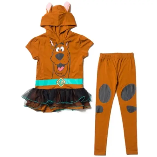 Scooby-Doo Scooby Doo Girls Cosplay T-Shirt Dress and Leggings Outfit Set Toddler  image {7}