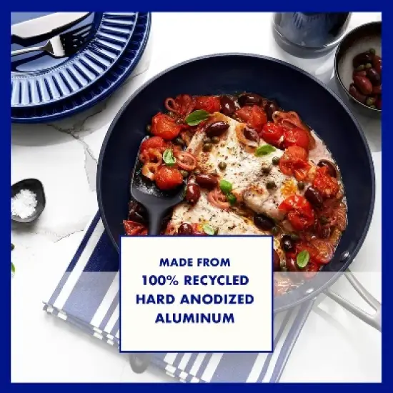 Blu. Cookware 12.6&rdquo; Wok with Lid, Durable Non-Stick Stir Fry Pan image {6}