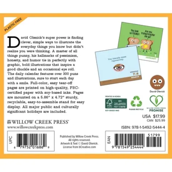 Willow Creek Press 2026 The Art of David Olenick Box Calendar image {1}