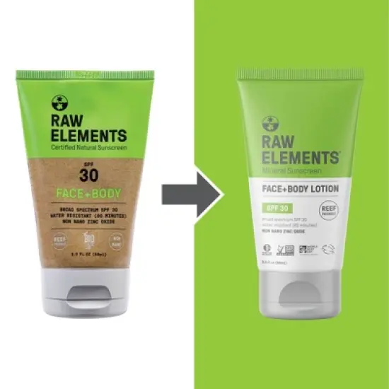 Raw Elements Face and Body Mineral Sunscreen Tube - SPF 30 - 3 fl oz image {10}