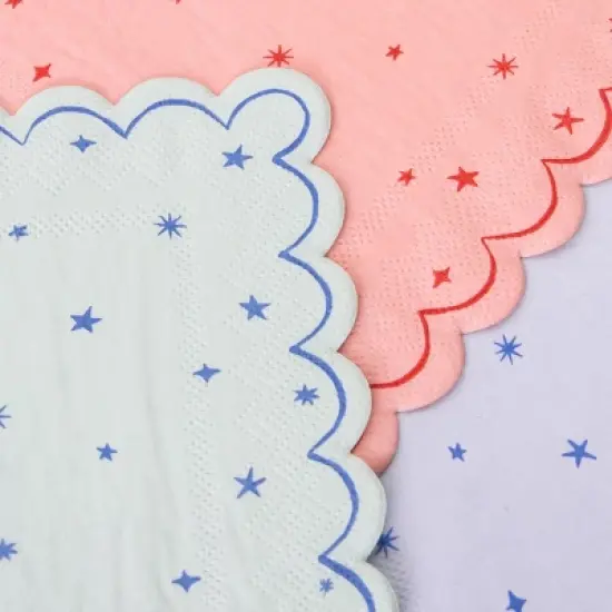 Meri Meri Star Pattern Large Napkins (Pack of 16) image {2}