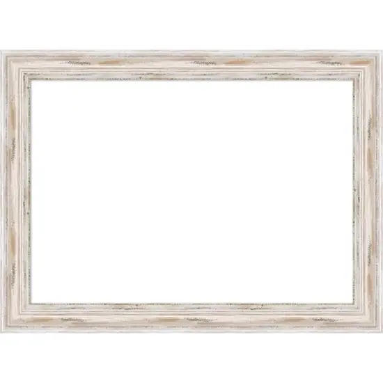 Amanti Art Alexandria White Wash Narrow Framed Dry Erase Magnetic Board image {10}