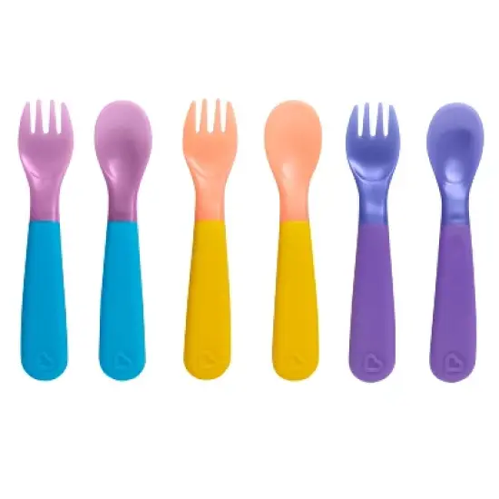 Munchkin ColorReveal Color Changing Toddler Forks and Spoons - 6pk image {6}