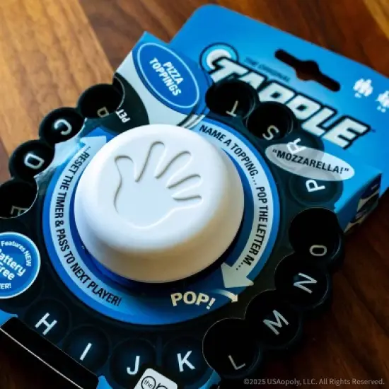 The Op Games Tapple Mini Board Game: Party Game for 2-8 Players, Includes Cards & Board, Enhances Social Skills image {2}