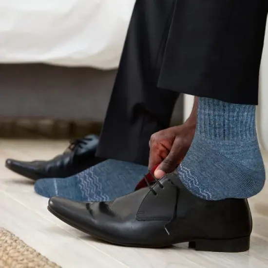 Men's Moisture Control Low Cut Ankle Socks 3 Pack - Mio Marino image {3}