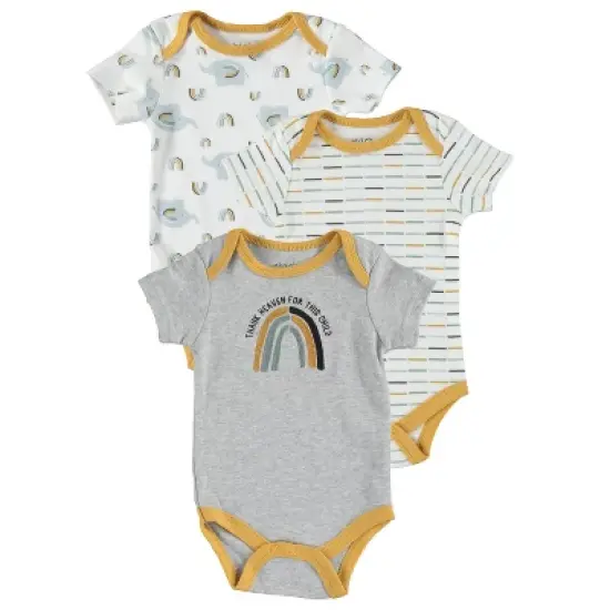 Chick Pea Gender Neutral Baby Onesie Short Sleeve Bodysuit Cute Baby Shower Gift image {7}
