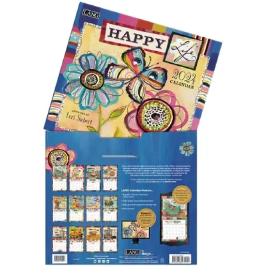 Lang 2024 Wall Calendar 24"x12" Happy Life image {3}