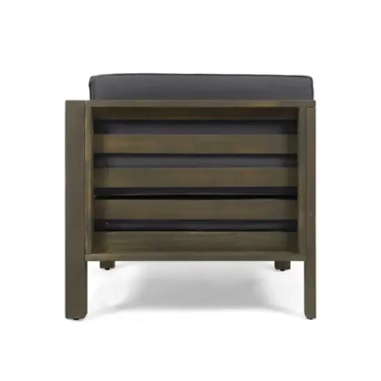 INFURNIC Patio Seating Sets Modern Outdoor Furniture Set Featuring Unique Design,Perfect for Gardens, Living Spaces, Gray, 60.5"*30.25"*26.5" image {4}