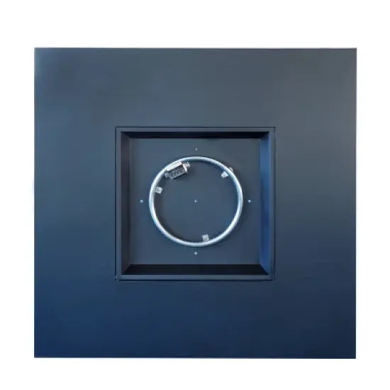 Wellington 40" Square Iron Gas Fire Pit with Tank Holder - Dark Gray - Christopher Knight Home image {3}