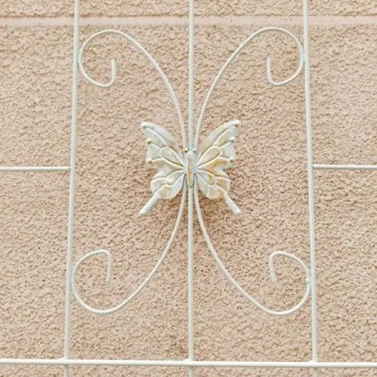 KTMBDW 4/2 Pack 86x19in Metal Garden Trellis Rustproof Trellis for Climbing Plants Outdoor Flower Support, Arch image {6}