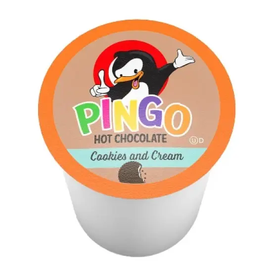 Pingo Hot Chocolate Pods for Keurig K-Cup Brewers, Cookies and Cream 40 Count image {1}