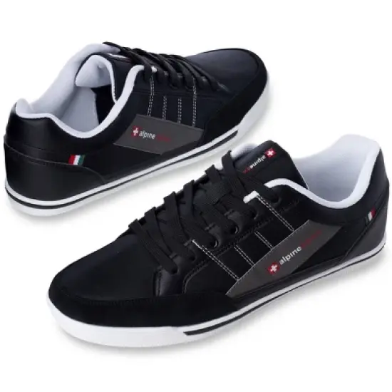 Alpine Swiss Mens Stefan Suede Trim Retro Fashion Sneakers image {1}