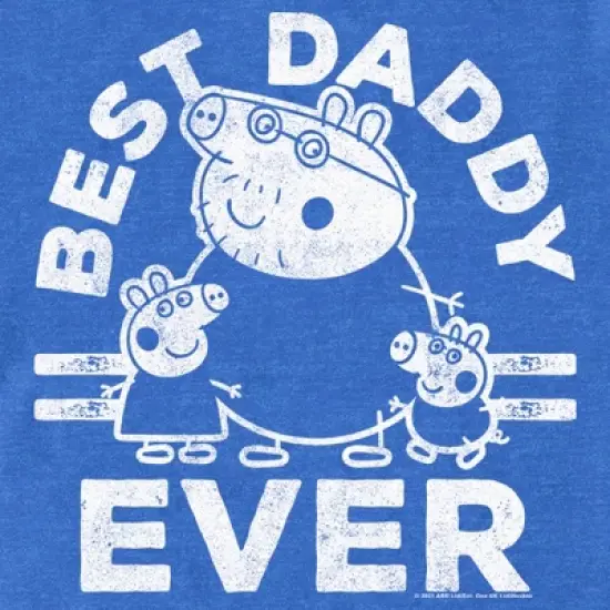 Men's Peppa Pig Best Daddy Ever T-Shirt image {1}