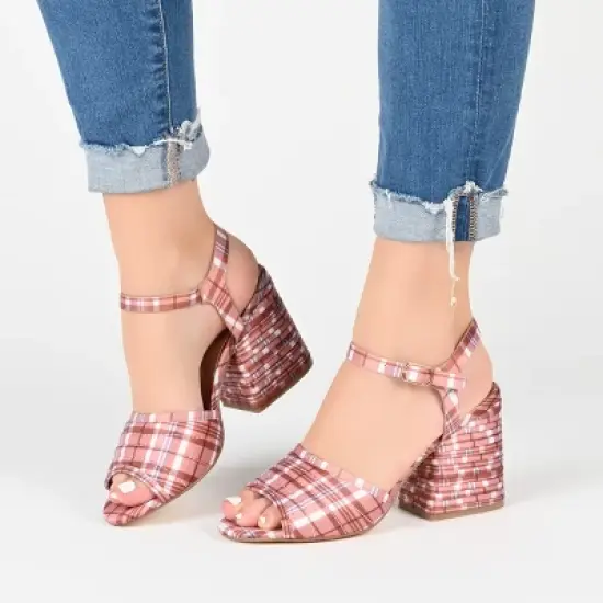 Journee Collection Womens Charmaine Tru Comfort Foam Layered Block Heel Sandals image {8}