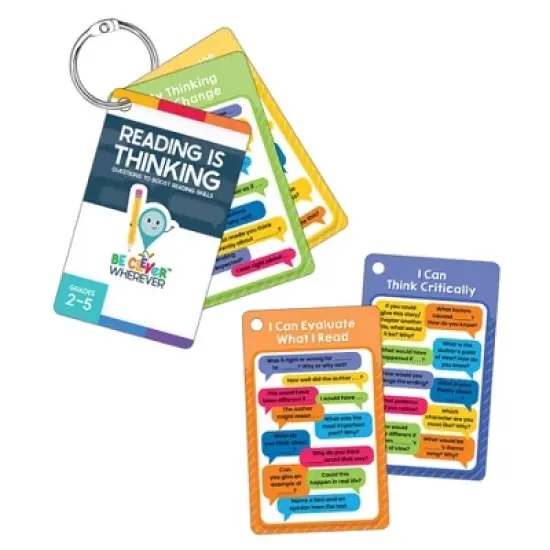 Carson Dellosa Education Be Clever Wherever, Things on Rings Reading Is Thinking Manipulative, Grade 2-5 image {1}