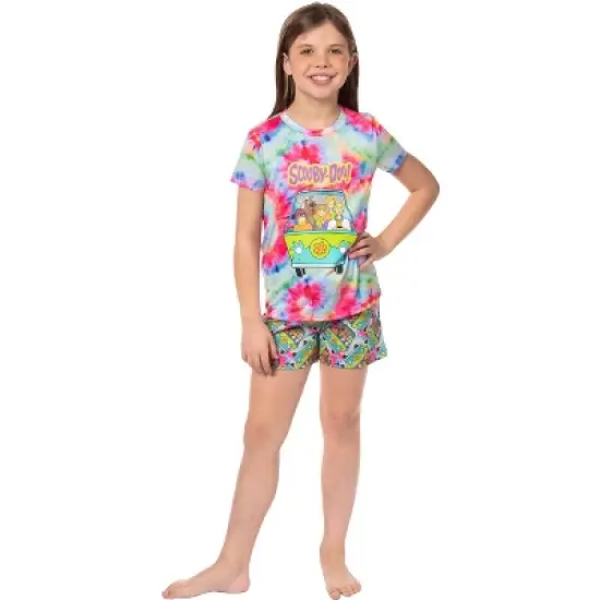 Scooby-Doo Girls' Characters The Gang Mystery Machine Pajama Set Shorts Multicolored image {5}