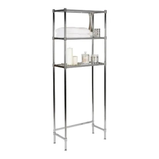3 Tier Glacier Collection Glass Shelving Gray - Organize It All image {2}