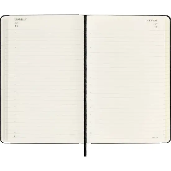 Moleskine 2023-24 18 month Academic Weekly Planner 8.25"x5.5" Large Hardcover Black image {3}