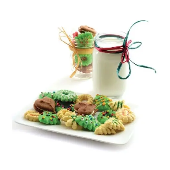 Norpro Stainless Steel Cookie and Icing Press with Storage Case, Black image {4}