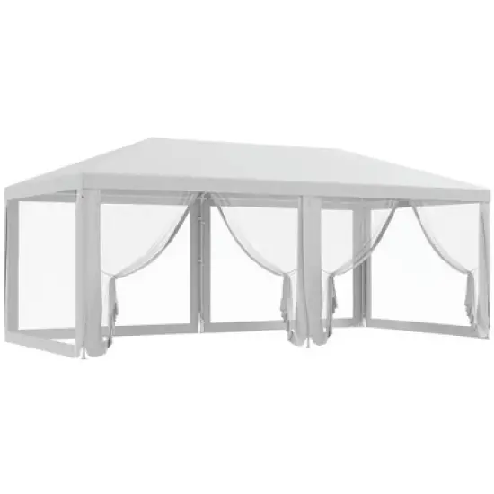 Resenkos Canopy, Outdoor Canopy Tent,10' x 20' Party Tent, Outdoor Wedding Canopy with Removable Sidewalls,White image {7}