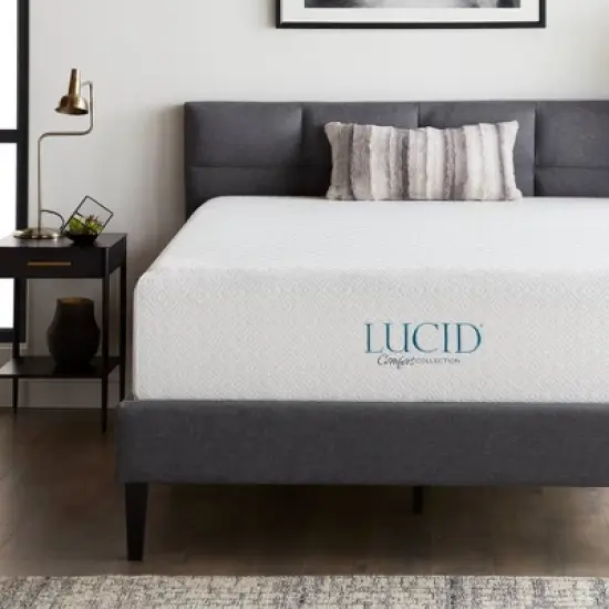 Lucid Comfort Collection SureCool 14" Gel Memory Foam Mattress image {6}