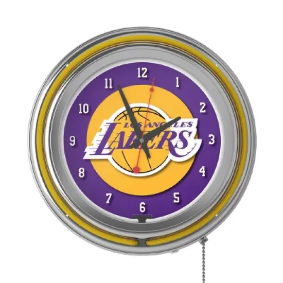 NBA Los Angeles Lakers Team Logo Wall Clock image {1}