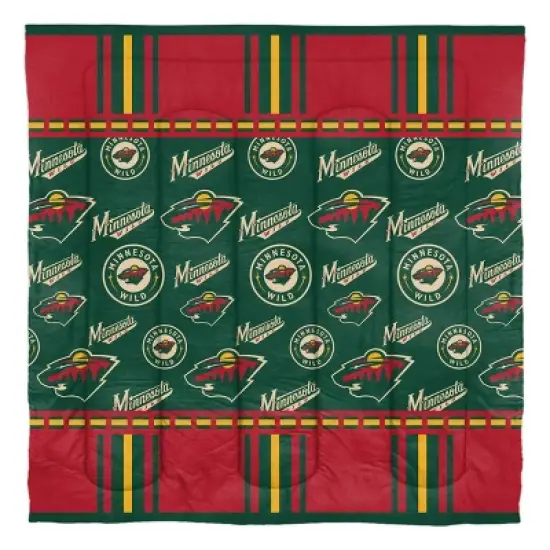 NHL Minnesota Wild Rotary Bed Set image {1}