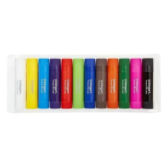 KINGART Tempera Paint Sticks, 12 Colors image {8}