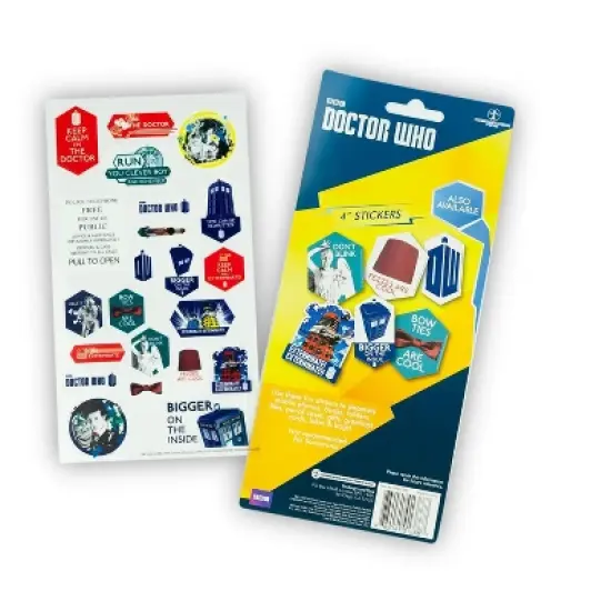 Se7en20 Doctor Who Assorted 22-Piece Sticker Sheet Set image {1}