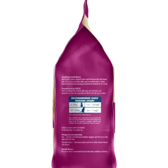 Blue Buffalo Indoor Hairball Control with Chicken & Brown Rice Mature Premium Senior Dry Cat Food - 7lbs image {7}