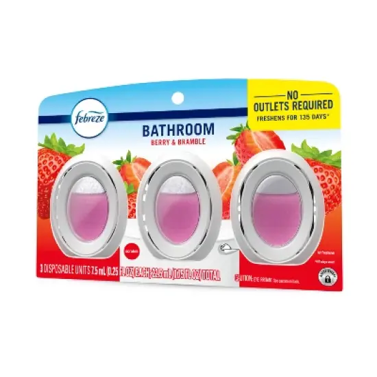 Febreze Berry & Bramble Bathroom Air Freshener - 3ct image {12}