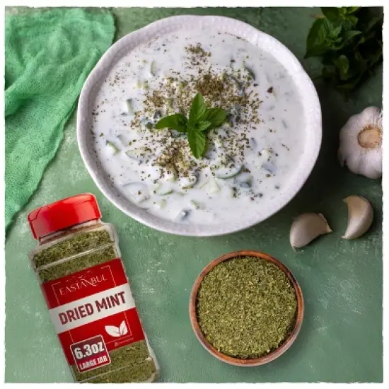 Eastanbul Dried Mint, Dried Mint for Cooking, Natural Peppermint Leaves, 6.3oz image {6}