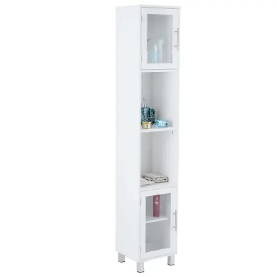 Costway 71" Bathroom Tall Tower Storage Cabinet Organizer Display Shelves Bedroom image {4}