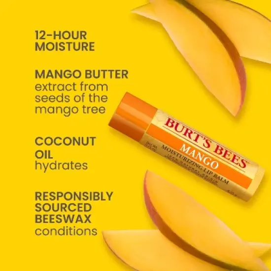 Burt's Bees Moisturizing Lip Balm - Superfruit - 4pk image {2}