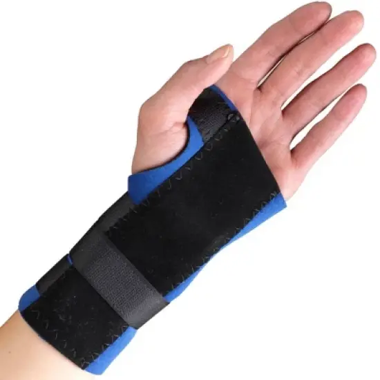 OTC Wrist Splint, Cock-up Style, Neoprene, Black, Left image {2}
