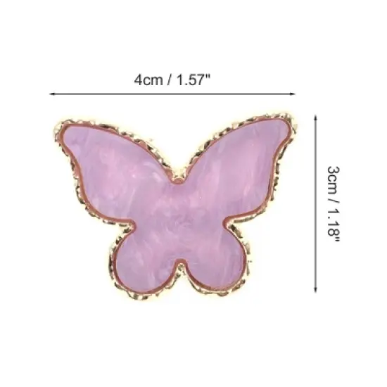 Unique Bargains Portable Butterfly Ring Nail Art Palette 1 Pc image {3}